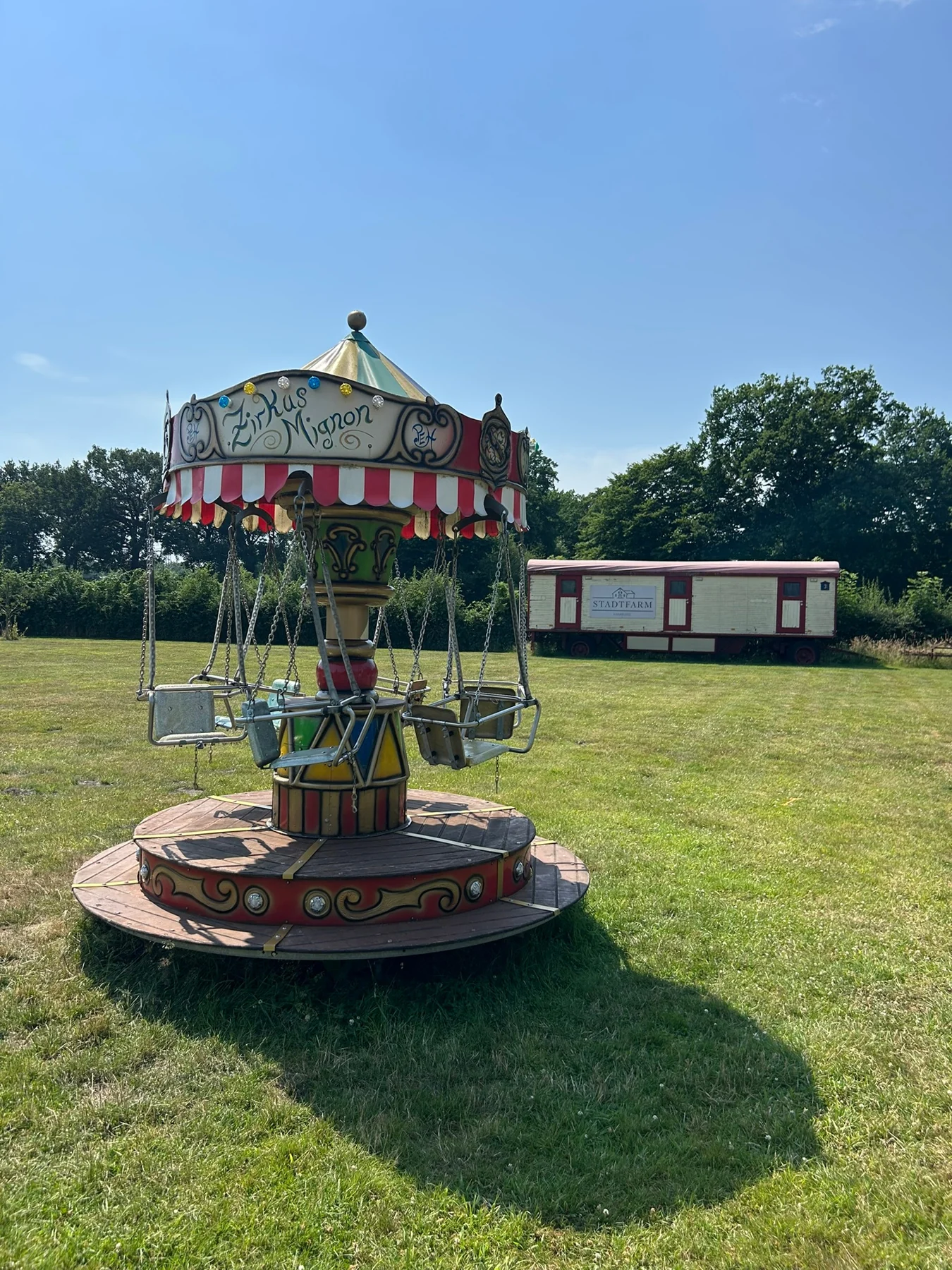 Das kleine Karussell auf der Wiese