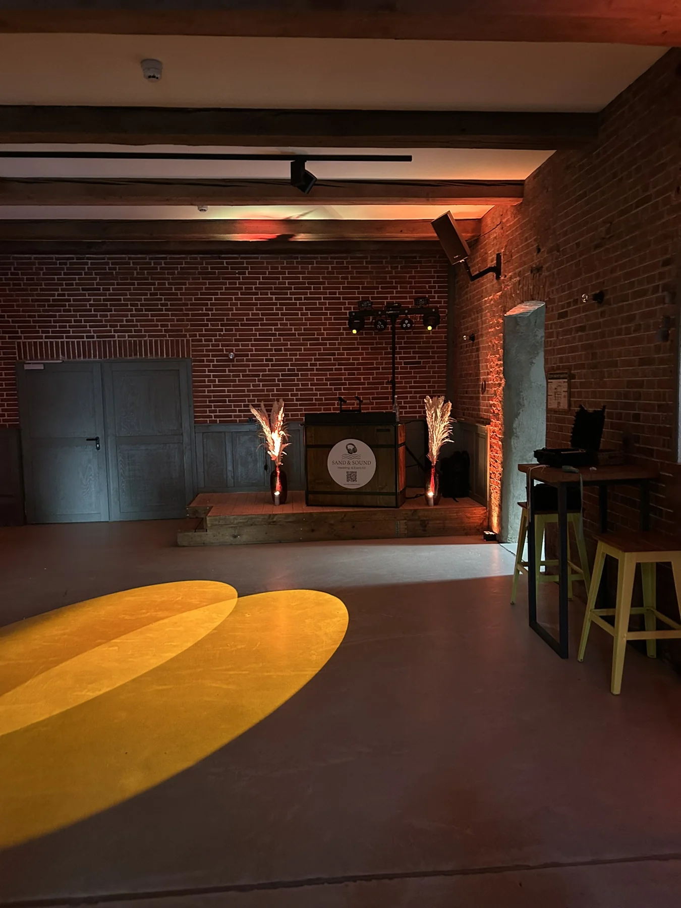 Mein Aufbau für die Party am Abend