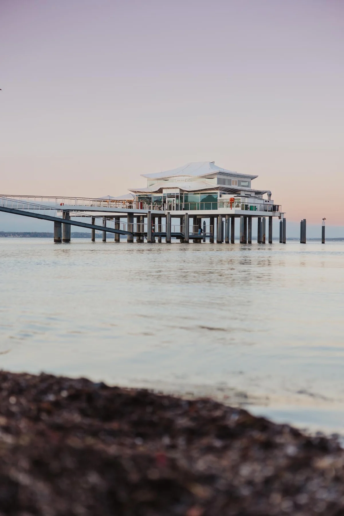 Die Location vom Ufer aus